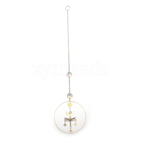 Brass Big Pendant Decorations HJEW-M005-03G-03-1