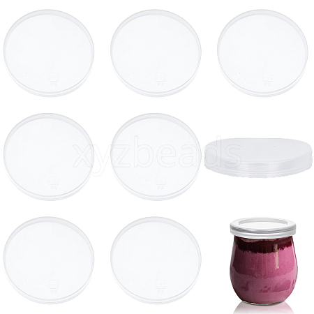 Plastic Bottle Caps Replacement for Glass Pudding Bottle AJEW-WH0312-66A-1