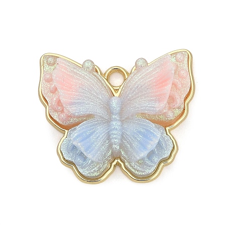 Alloy & Resin & Glitter Powder Pendants RE-CBA4A70-01E-1