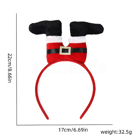 Christmas Plastic Hair Bands PW-WGEA057-03-1