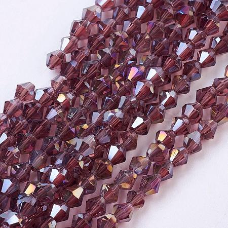 Glass Beads Strands EGLA-S056-01-1