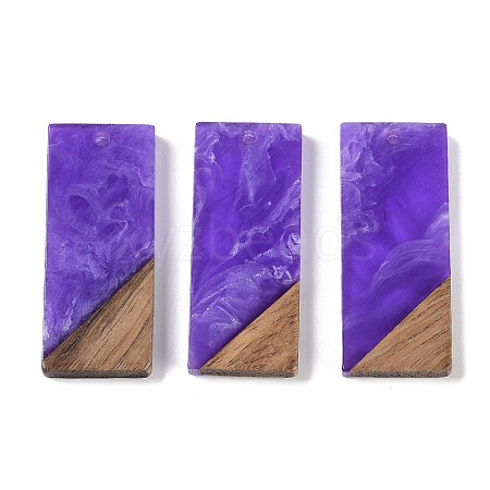 Resin & Wood Pendants WOOD-F015-09B-1