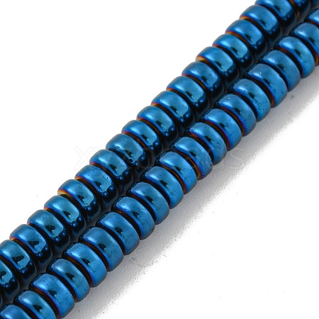 Electroplated Synthetic Non-magnetic Hematite Beads Strands G-K361-A03-02-1