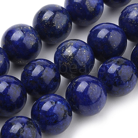 Natural Lapis Lazuli Beads Strands G-S259-43-6mm-1