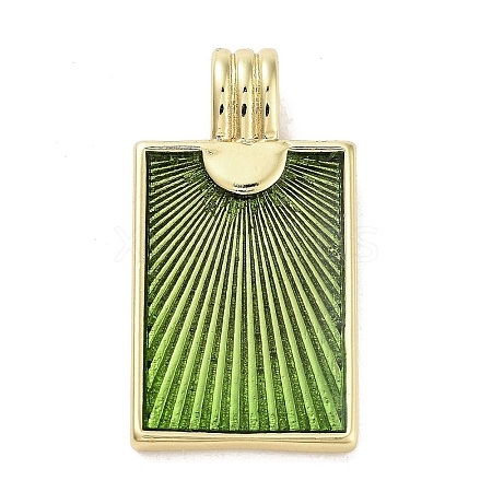 Real 18K Gold Plated Rack Plating Brass Enamel Pendants KK-M293-43G-03-1