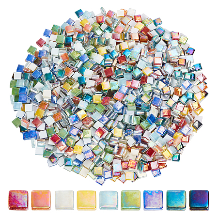 Olycraft 450G 9 Colors Glass Cabochons GGLA-OC0001-15-1