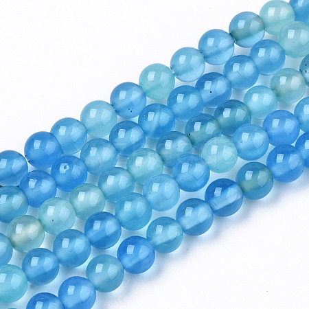 Natural Agate Beads Strands G-T131-36A-1