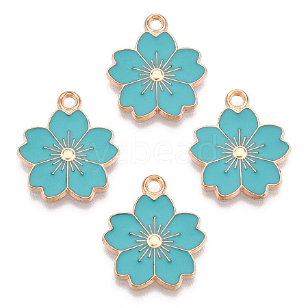 Alloy Enamel Pendants X-ENAM-S121-115G-1