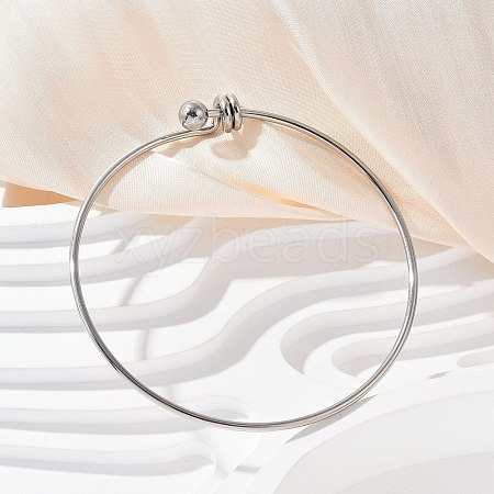 304 Stainless Steel Bangles for Women BJEW-C088-03P-1