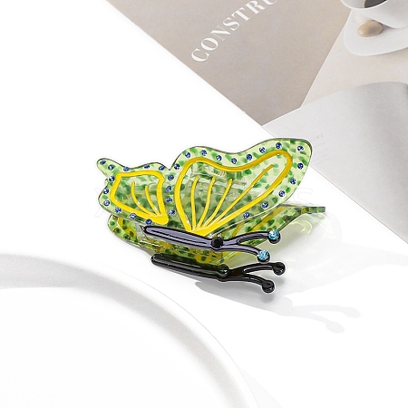 Butterfly Cellulose Acetate Claw Hair Clips PW-WG6DAED-02-1