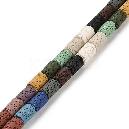 Natural Lava Rock Beads Strands G-L586-E01-08-1