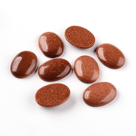 Oval Synthetic Goldstone Cabochons G-I171-22x30mm-01-1