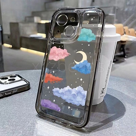 Colorful Clouds TPU Plastic Mobile Phone Cover PW-WGA90A0-23-1