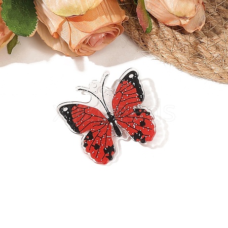 Acrylic Butterfly Alligator Hair Clips PW-WG483D5-02-1