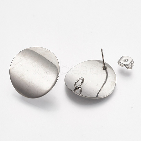 304 Stainless Steel Stud Earring Findings STAS-Q231-06A-1