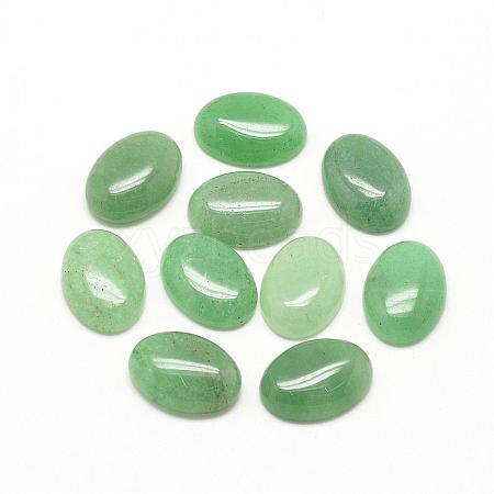 Natural Green Aventurine Cabochons G-R415-30x40-43-1