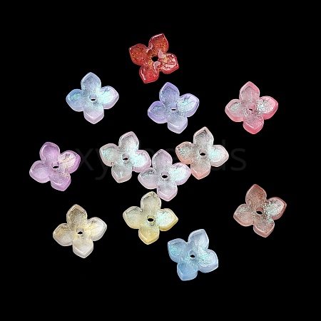 Dyed & Heated Glass Bead Caps GLAA-Z019-01-1