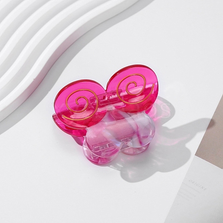 Butterfly Cellulose Acetate(Resin) Claw Hair Clips PW-WGCF930-03-1