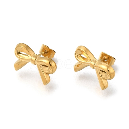 304 Stainless Steel Stud Earrings for Women EJEW-F337-01G-05-1