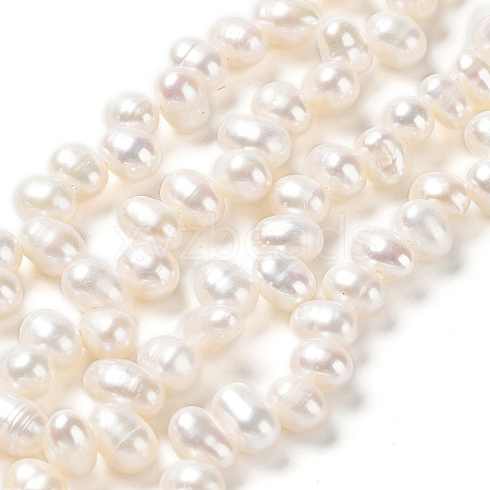 Natural Cultured Freshwater Pearl Beads Strands PEAR-J007-86-1