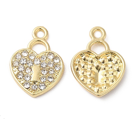 Alloy Rhinestone Pendants ALRI-P005-07G-1