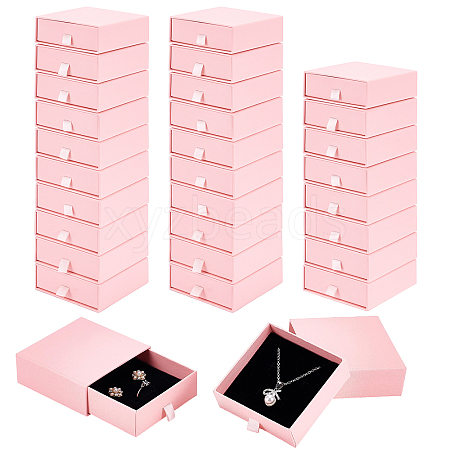 Paper Jewelry Drawer Boxes LS-CON-WH0085-203C-1