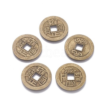 Tibetan Style Alloy Chinese Coin Pendants PALLOY-WH0060-01F-NF-1