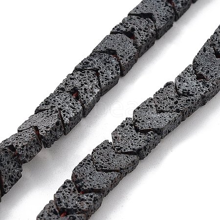 Natural Lava Rock Beads Strands G-H303-C15-1