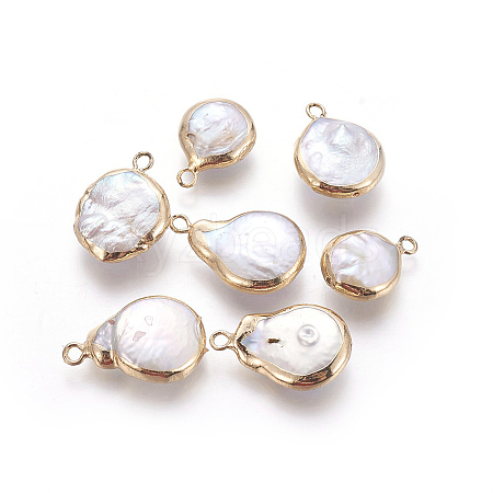 Natural Cultured Freshwater Pearl Pendants PEAR-P059-Q01-1