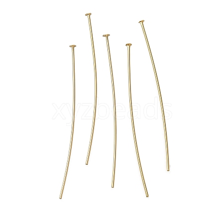 Brass Flat Head Pins KK-H502-01G-G-1