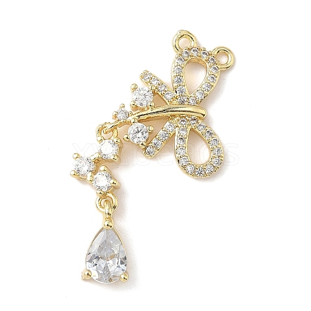 Brass Micro Pave Cubic Zirconia Pendants KK-L239-027G-1