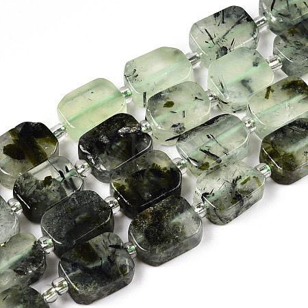 Natural Prehnite Beads Strands G-T138-23-1