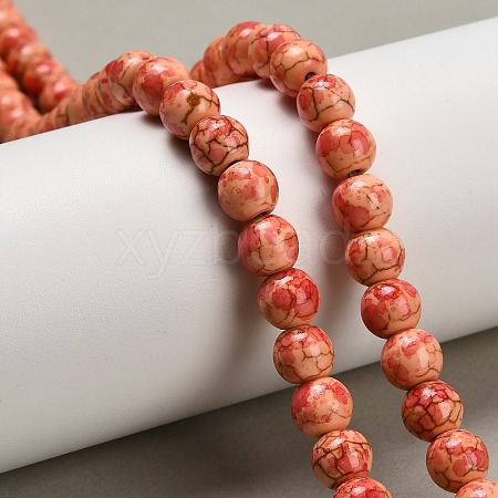 Synthetic Turquoise Beads Strands TURQ-F019-03H-1