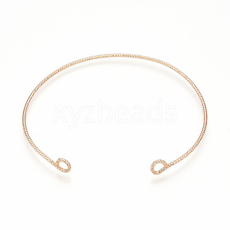 Brass Open Cuff Bangle Making KK-N258-01G-1