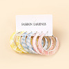 Acrylic Hoop Earrings FS-WG995C7-02-1