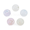 Marbled Stone Style Opaque Acrylic Beads OACR-G009-10-1