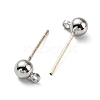 Brass Stud Earring Findings FIND-R144-13B-P-2