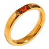 304 Stainless Steel Pave Cubic Zirconia Finger Rings FS-WG61B2A-01-1