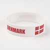 Silicone Wristbands Bracelets X-BJEW-K168-01J-1