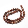 Natural Brecciated Jasper Round Bead Strands G-P072-12-6mm-2