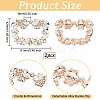 Olycraft 2Pcs Crystal Rhinestone Shoe Decoration DIY-OC0009-93KCG-2