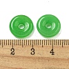 Natural Malaysia Jade Donut/Pi Disc Charms G-G142-01N-3