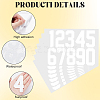 Number 0~9 PET Self-Adhesive Reflective Mailbox Stickers DIY-WH20010-26B-01-5