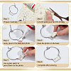 DIY 304 Stainless Steel 2Pcs Necklaces & 2Pcs Bracelets Making Kits SJEW-DR00003-3