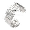 304 Stainless Steel Cuff Bangles for Women BJEW-P364-01A-P-2