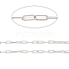 Rhodium Plated 925 Sterling Silver Paperclip Chains STER-F052-01P-2