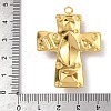 304 Stainless Steel Cubic Zirconia Pendants STAS-Z182-07G-02-3