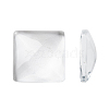 Transparent Glass Square Cabochons GGLA-S022-15mm-1