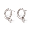 Non-Tarnish 304 Stainless Steel Stud Earring Findings LS-STAS-P308-02A-P-1