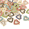 32Pcs 8 Colors Alloy Enamel Connector Charms FIND-TA0003-57-3